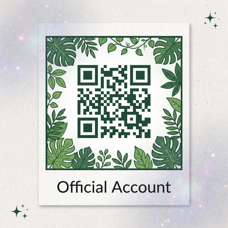 黄色仓库植物视频社区公众号二维码